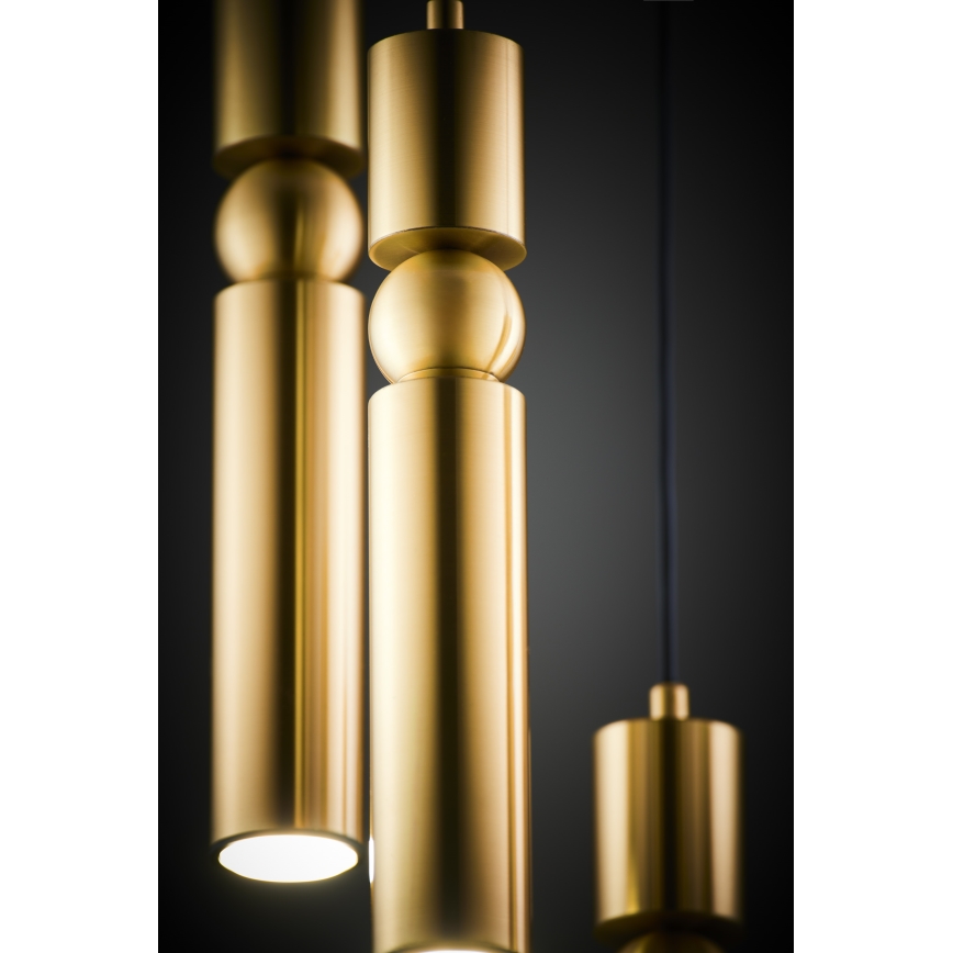 Jupiter 2020 - Κρεμαστό φωτιστικό οροφής ALAS 5xGU10/10W/230V χρυσαφί