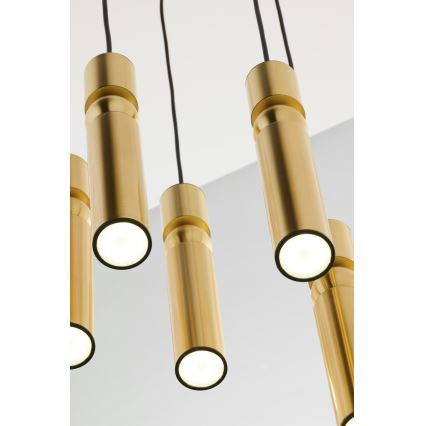 Jupiter 2020 - Κρεμαστό φωτιστικό οροφής ALAS 5xGU10/10W/230V χρυσαφί
