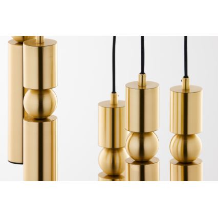 Jupiter 2020 - Κρεμαστό φωτιστικό οροφής ALAS 5xGU10/10W/230V χρυσαφί