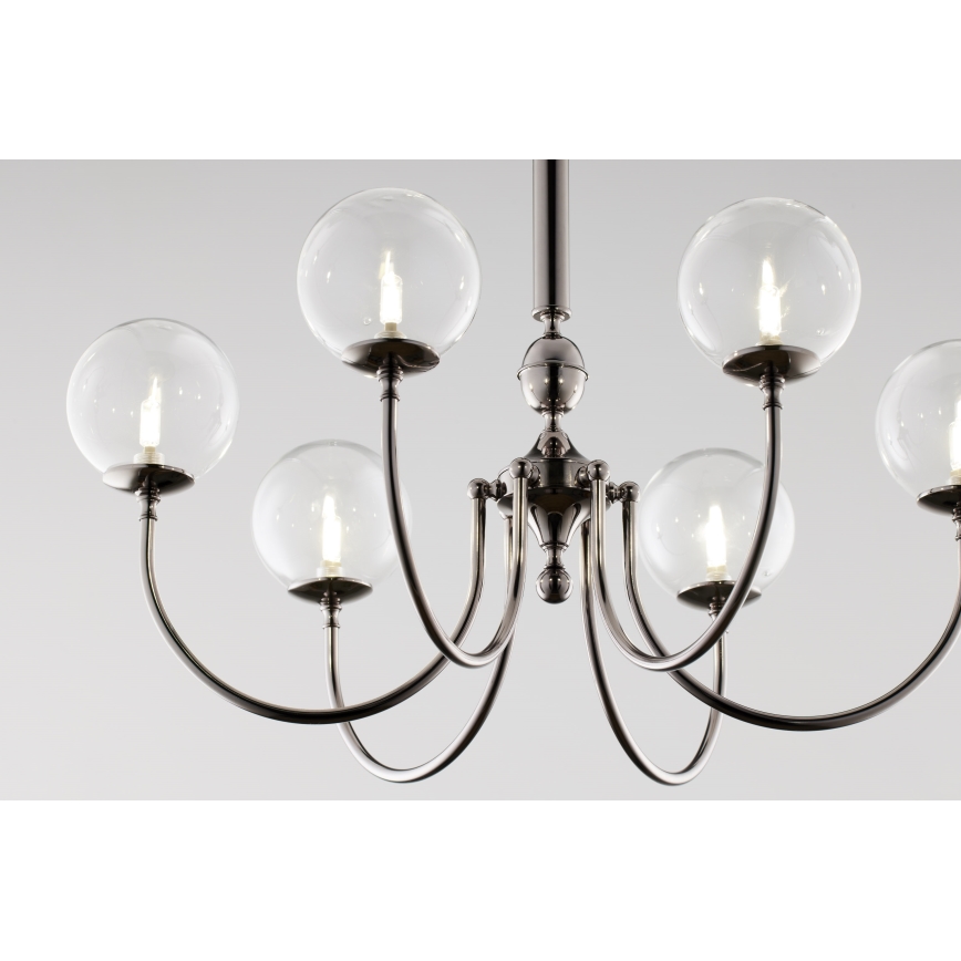 Jupiter 2022 - Κρεμαστό φωτιστικό οροφής BRILLANTE 6xG9/10W/230V γυαλιστερό χρώμιο