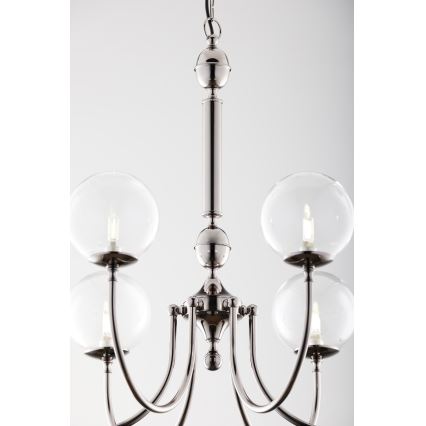 Jupiter 2022 - Κρεμαστό φωτιστικό οροφής BRILLANTE 6xG9/10W/230V γυαλιστερό χρώμιο