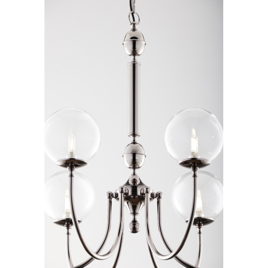 Jupiter 2022 - Κρεμαστό φωτιστικό οροφής BRILLANTE 6xG9/10W/230V γυαλιστερό χρώμιο