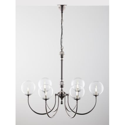 Jupiter 2022 - Κρεμαστό φωτιστικό οροφής BRILLANTE 6xG9/10W/230V γυαλιστερό χρώμιο