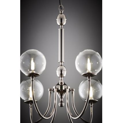 Jupiter 2022 - Κρεμαστό φωτιστικό οροφής BRILLANTE 6xG9/10W/230V γυαλιστερό χρώμιο