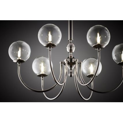 Jupiter 2022 - Κρεμαστό φωτιστικό οροφής BRILLANTE 6xG9/10W/230V γυαλιστερό χρώμιο