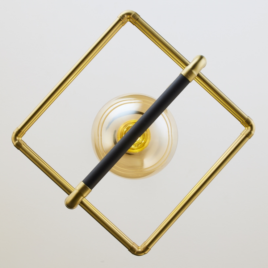 Jupiter 2025 - Κρεμαστό φωτιστικό οροφής FIORI 1xG9/10W/230V μαύρο/χρυσαφί/μπεζ