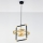 Jupiter 2025 - Κρεμαστό φωτιστικό οροφής FIORI 1xG9/10W/230V μαύρο/χρυσαφί/μπεζ