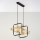 Jupiter 2026 - Κρεμαστό φωτιστικό οροφής FIORI 2xG9/10W/230V μαύρο/χρυσαφί/μπεζ