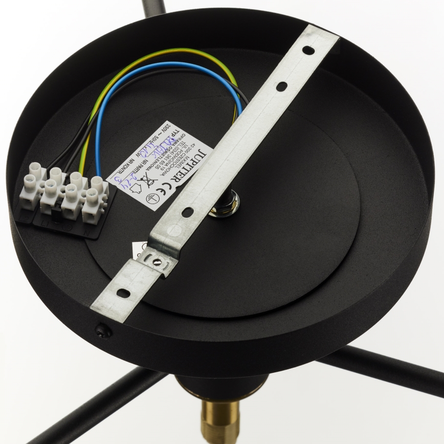 Jupiter 2031 - Πλαφονιέρα οροφής FIGARO 4xG9/10W/230V μαύρο/χρυσαφί/μπεζ