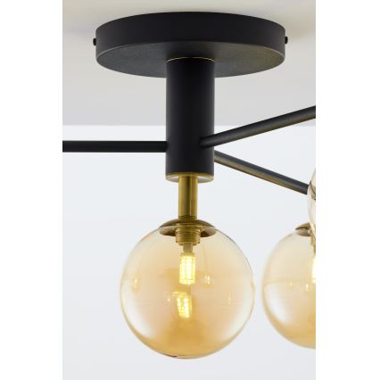 Jupiter 2031 - Πλαφονιέρα οροφής FIGARO 4xG9/10W/230V μαύρο/χρυσαφί/μπεζ