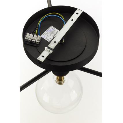 Jupiter 2034 - Πλαφονιέρα οροφής FIGARO 4xG9/10W/230V μαύρο/χρυσαφί/μπεζ/διαφανής