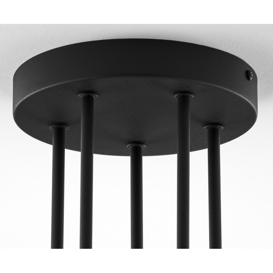 Jupiter 2038 - Κρεμαστό φωτιστικό BURANO 5xG9/10W/230V μαύρο/χρυσαφί/μπεζ