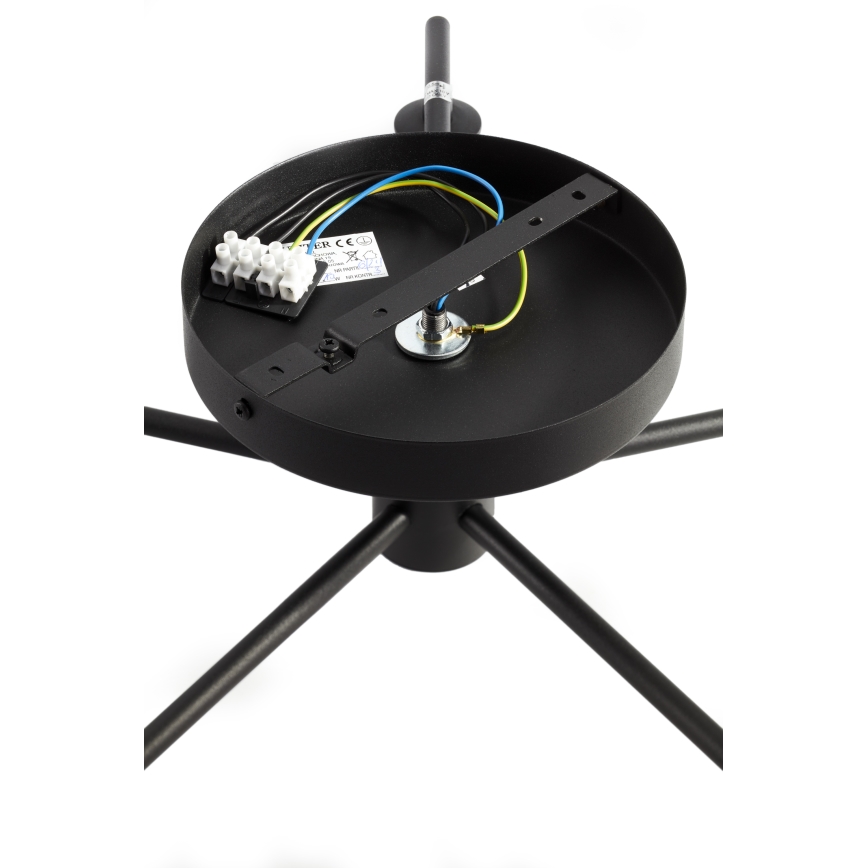 Jupiter 2046 - Πλαφονιέρα οροφής PRATO 5xG9/10W/230V μαύρο/διαφανής