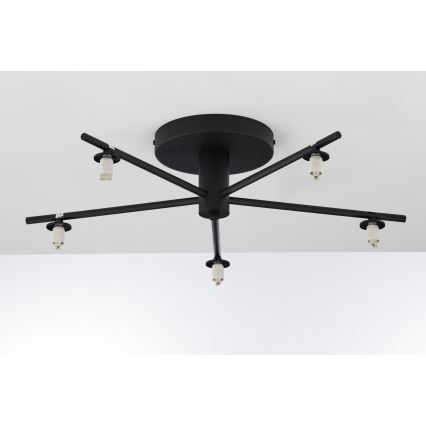 Jupiter 2046 - Πλαφονιέρα οροφής PRATO 5xG9/10W/230V μαύρο/διαφανής