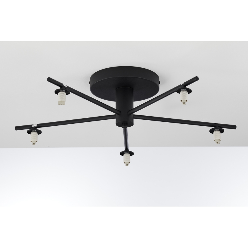 Jupiter 2046 - Πλαφονιέρα οροφής PRATO 5xG9/10W/230V μαύρο/διαφανής