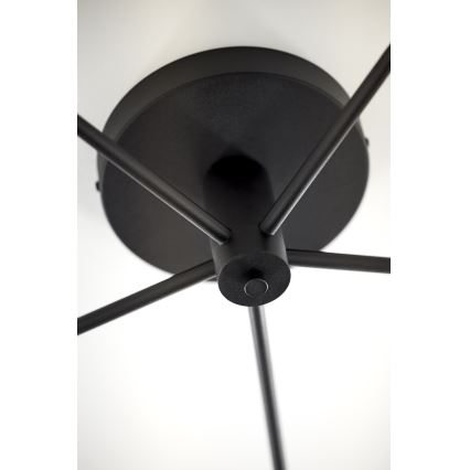 Jupiter 2046 - Πλαφονιέρα οροφής PRATO 5xG9/10W/230V μαύρο/διαφανής
