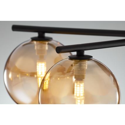 Jupiter 2047 - Πλαφονιέρα οροφής PRATO 5xG9/10W/230V μαύρο/μπεζ