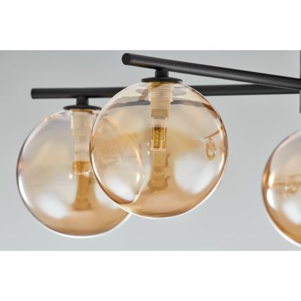 Jupiter 2047 - Πλαφονιέρα οροφής PRATO 5xG9/10W/230V μαύρο/μπεζ