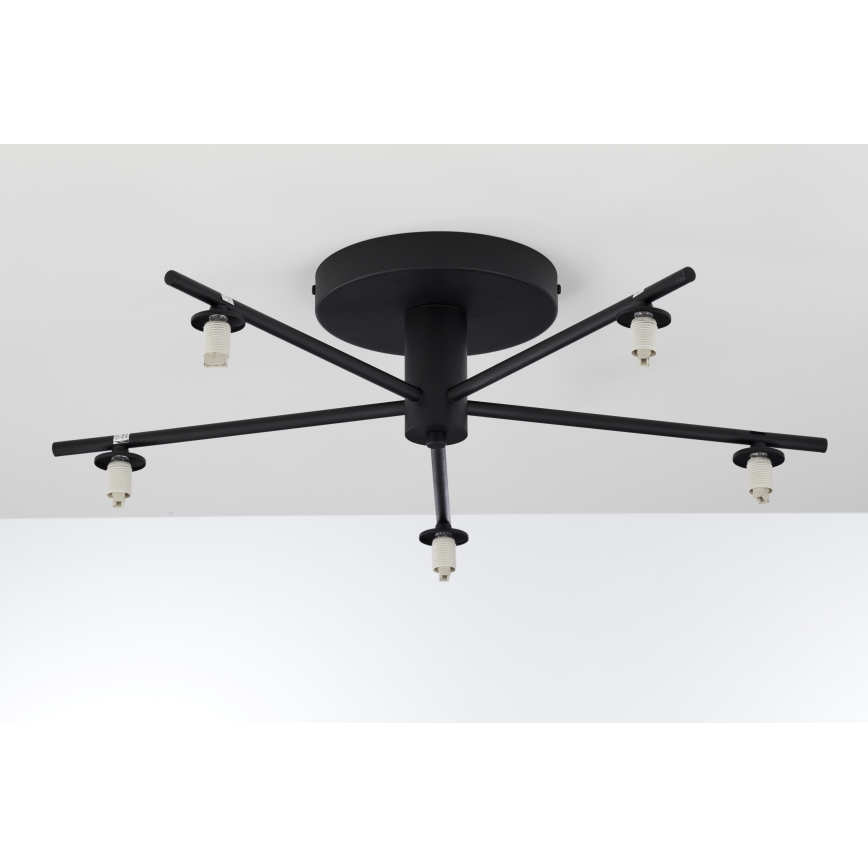 Jupiter 2047 - Πλαφονιέρα οροφής PRATO 5xG9/10W/230V μαύρο/μπεζ