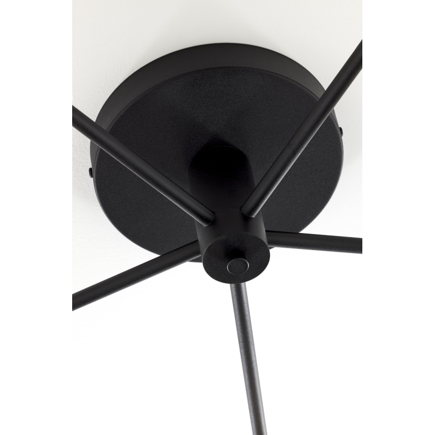 Jupiter 2048 - Επιφανειακό φωτιστικό οροφής PRATO 5xG9/14W/230V μαύρο/καπνιστό γκρι