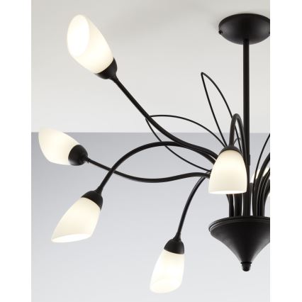 Jupiter 2056 - Πολυέλαιος σε ράβδο GLORIOSA 10xG9/14W/230V μαύρο