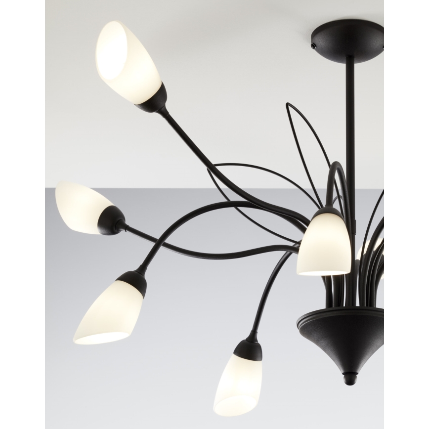 Jupiter 2056 - Πολυέλαιος σε ράβδο GLORIOSA 10xG9/14W/230V μαύρο