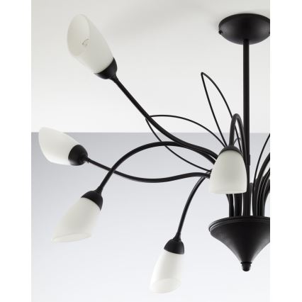 Jupiter 2056 - Πολυέλαιος σε ράβδο GLORIOSA 10xG9/14W/230V μαύρο