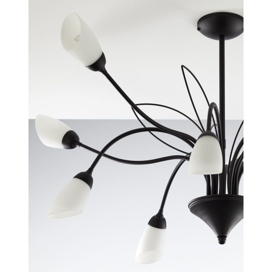 Jupiter 2056 - Πολυέλαιος σε ράβδο GLORIOSA 10xG9/14W/230V μαύρο