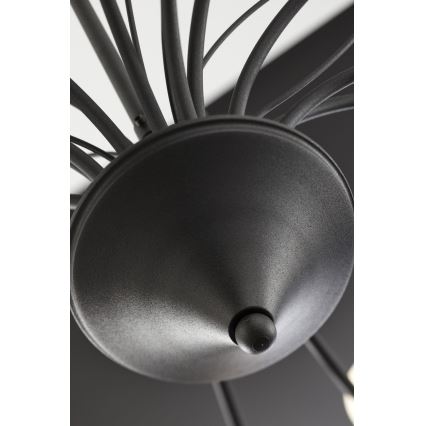 Jupiter 2057 - Πολυέλαιος με αλυσίδα GLORIOSA 15xG9/14W/230V μαύρος