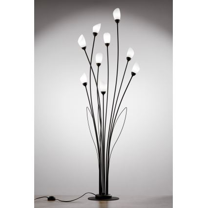 Jupiter 2058 - Επιδαπέδιο φωτιστικό GLORIOSA 9xG9/14W/230V μαύρο