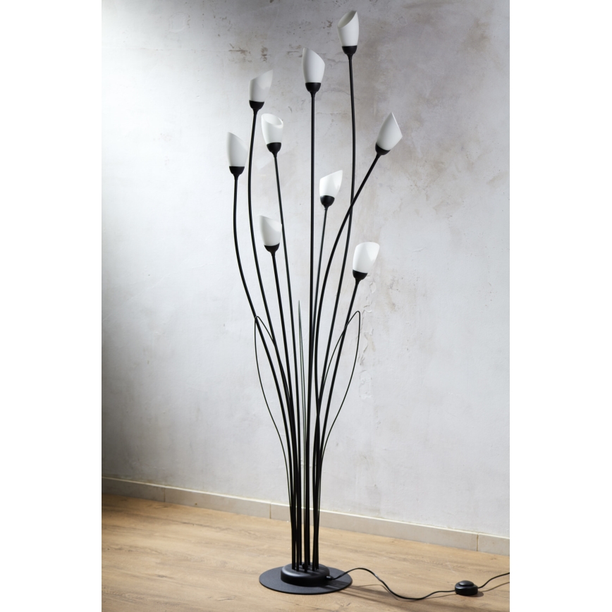 Jupiter 2058 - Επιδαπέδιο φωτιστικό GLORIOSA 9xG9/14W/230V μαύρο