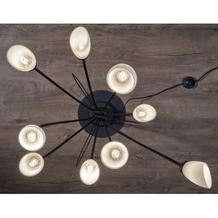 Jupiter 2058 - Επιδαπέδιο φωτιστικό GLORIOSA 9xG9/14W/230V μαύρο