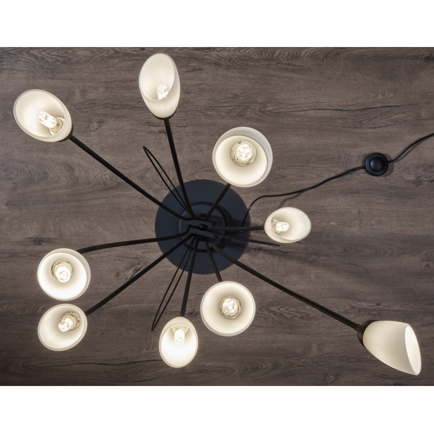 Jupiter 2058 - Επιδαπέδιο φωτιστικό GLORIOSA 9xG9/14W/230V μαύρο