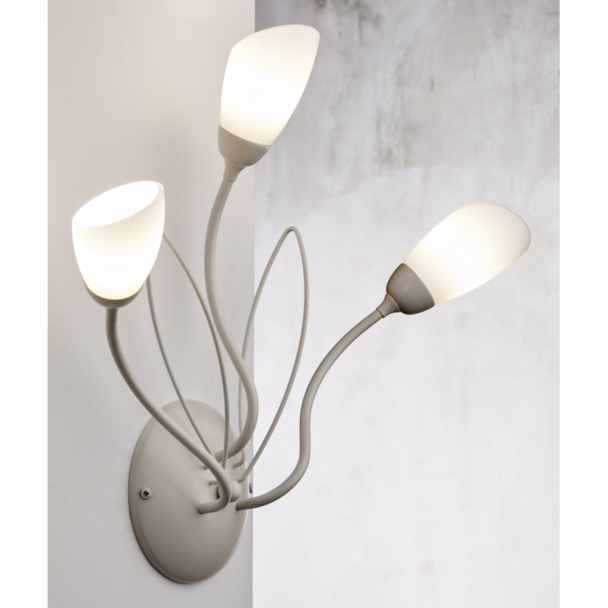 Jupiter 2064 - Επιτοίχιο φωτιστικό GLORIOSA 3xG9/14W/230V σε απόχρωση κρεμ