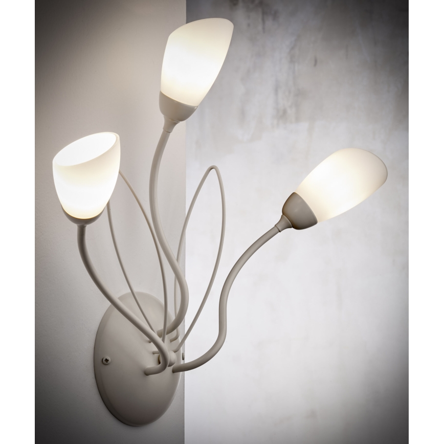 Jupiter 2064 - Επιτοίχιο φωτιστικό GLORIOSA 3xG9/14W/230V σε απόχρωση κρεμ