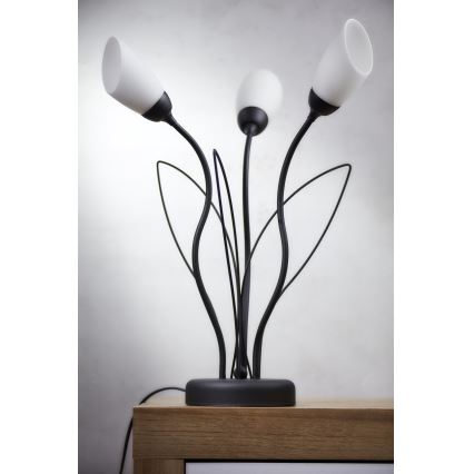 Jupiter 2065 - Επιτραπέζιο φωτιστικό GLORIOSA 3xG9/14W/230V μαύρο