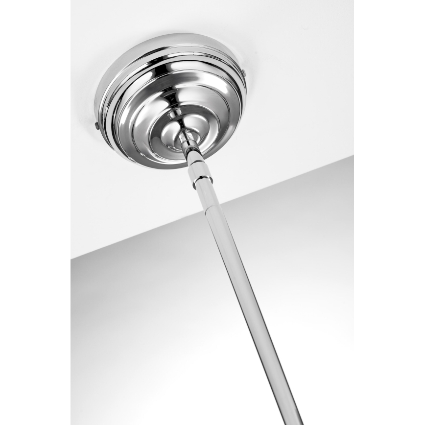 Jupiter 2071 - Κρεμαστό φωτιστικό σε ράβδο PLATINO 1xE27/15W/230V πράσινο/γυαλιστερό χρώμιο