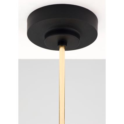 Jupiter 2087 - Πολυέλαιος με ράβδο RAMIREZ 3xE27/15W/230V χρυσό/μαύρο