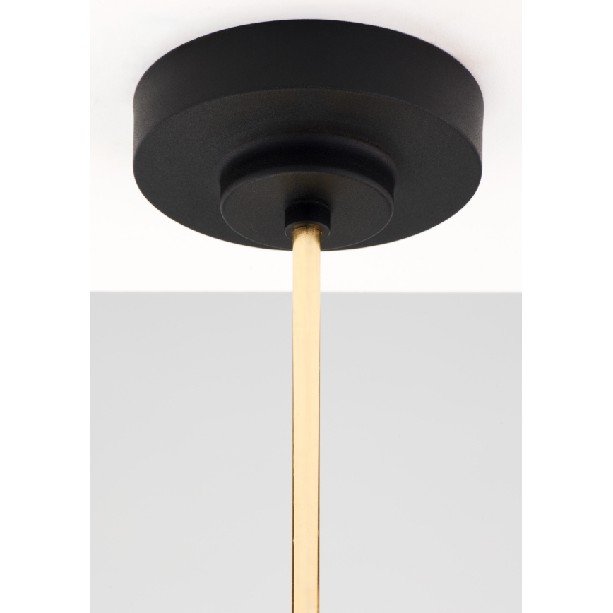 Jupiter 2087 - Πολυέλαιος με ράβδο RAMIREZ 3xE27/15W/230V χρυσό/μαύρο