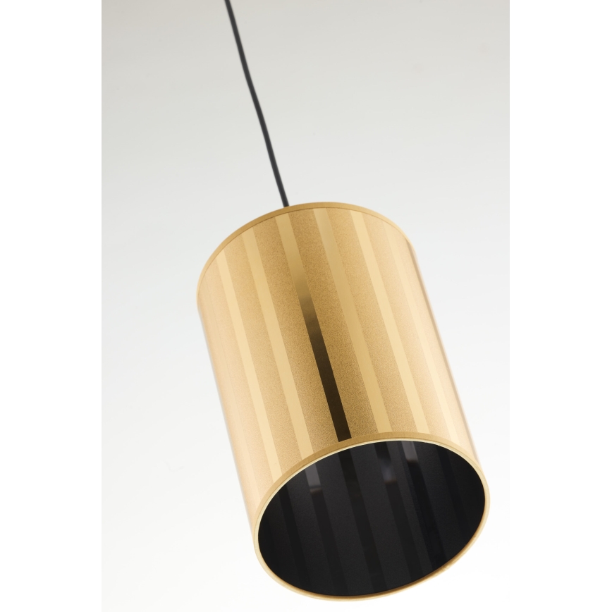 Jupiter 2090 - Κρεμαστό φωτιστικό με καλώδιο CORTINA 1xE27/15W/230V χρυσό/μαύρο