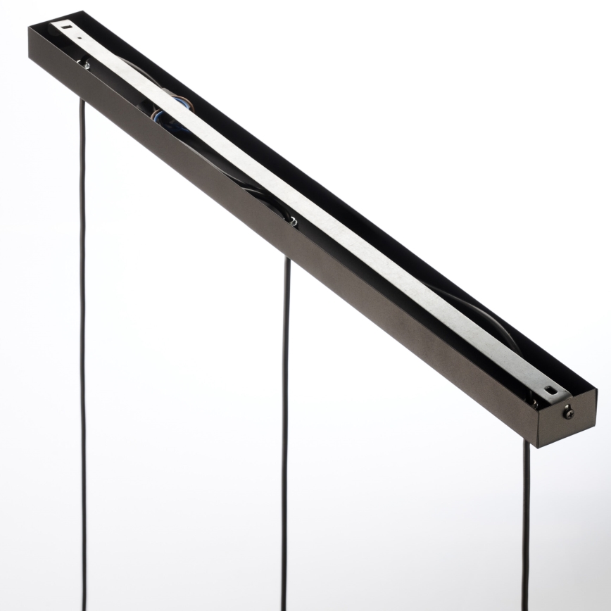 Jupiter 2092 - Κρεμαστό φωτιστικό με καλώδιο CORTINA 3xE27/15W/230V χρυσό/μαύρο