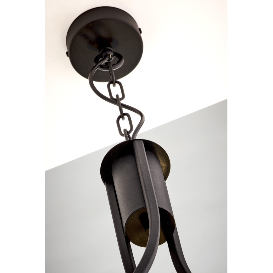 Jupiter 2099 - Πολυέλαιος με αλυσίδα ARTHUR, 3xE27/15W/230V, μπλε/μαύρο