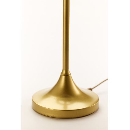 Jupiter 2112 - Επιτραπέζιο φωτιστικό KASZMIR 1xE27/15W/230V λευκό/χρυσό/μαρμάρινο φινίρισμα