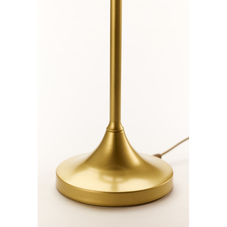 Jupiter 2112 - Επιτραπέζιο φωτιστικό KASZMIR 1xE27/15W/230V λευκό/χρυσό/μαρμάρινο φινίρισμα