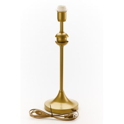 Jupiter 2112 - Επιτραπέζιο φωτιστικό KASZMIR 1xE27/15W/230V λευκό/χρυσό/μαρμάρινο φινίρισμα