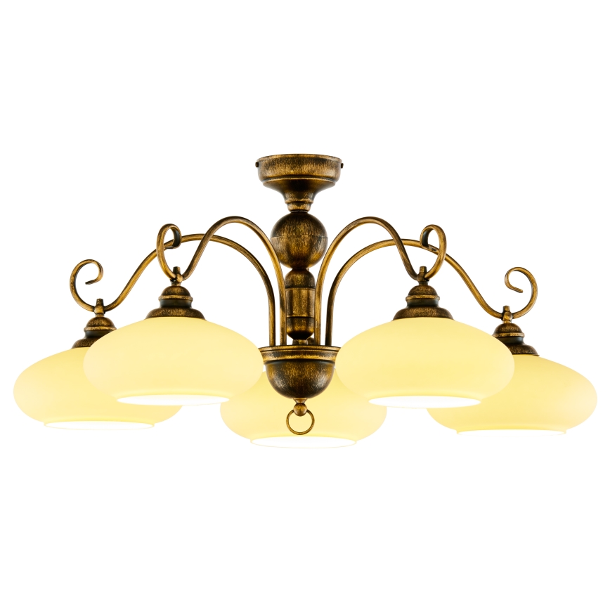 Jupiter 399 - BO-5-PL - Πλαφονιέρα οροφής BOLERO 5xE27/60W/230V