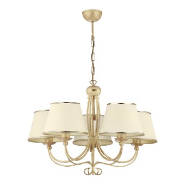 Jupiter 515 - LA-5-E - Κρεμαστό πολύφωτο με αλυσίδα LAURA 5xE27/60W/230V