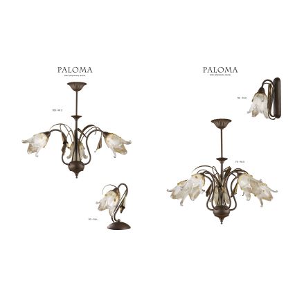 Jupiter 711 - PA5 - Κρεμαστό φωτιστικό οροφής PALOMA 5xE27/40W/230V