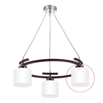 Jupiter - Ανταλλακτικό γυαλί για πολυέλαιο BASCO E27 διάμ. 13 εκ. λευκό