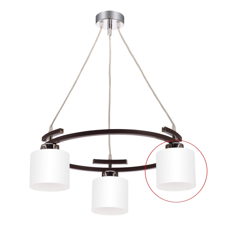 Jupiter - Ανταλλακτικό γυαλί για πολυέλαιο BASCO E27 διάμ. 13 εκ. λευκό